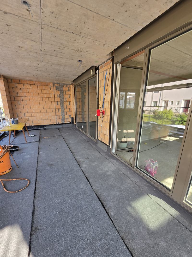 Balkonabdichtung mit Fensteranschluss